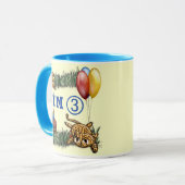 Mug Ultra mignon 3 ans Leopard Safari Anniversaire (Devant gauche)