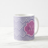 Mug Ultra Violet Arborescence pétoncles Nom du monogra (Devant droit)