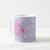 Mug Ultra Violet Arborescence pétoncles Nom du monogra (Devant gauche)