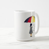 Mug Umbrella Rainy Days Typographie (Devant droit)