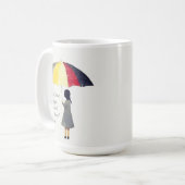 Mug Umbrella Rainy Days Typographie (Devant gauche)