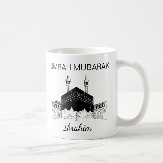 Mug Umrah Moubarak Hajj Mubarak Kaabah Nom Mubarak (Droite)