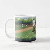 Mug Un Agriculteur Et Un Chien Dans Pixel Art (Gauche)