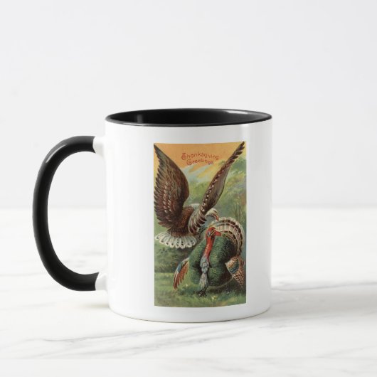 Mug Un aigle attaque une Turquie (Gauche)