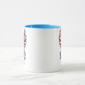 Mug Un aigle aux couleurs du drapeau américain. (Centre)
