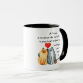 Mug Un Ami Aimé Aimer Citation Cute Cats (Devant droit)