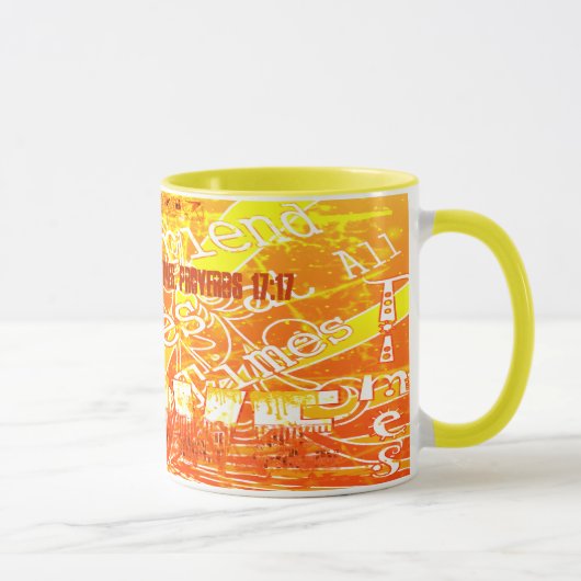 Mug Un ami aime en tout temps... - Personnalisé (Droite)