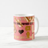 Mug Un Ami Aime En Tout Temps. Prouver... - Customisé (Devant droit)