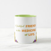 Mug Un ami fidèle floral (Centre)