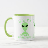 Mug Un amusement étranger SETI de geek d'UFO d'humour (Gauche)