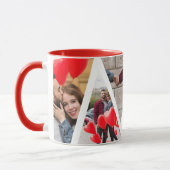 Mug Un An D'Amour Multiphoto Collage Anniversaire (Gauche)