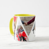 Mug Un An D'Amour Multiphoto Collage Anniversaire (Devant gauche)