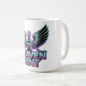 Mug Un ange métallique brillant avec des ailes, concep (Devant droit)