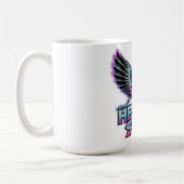 Mug Un ange métallique brillant avec des ailes, concep (Gauche)