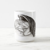 Mug Un Angel endormi, noir et blanc (Centre)