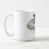 Mug Un Angel endormi, noir et blanc (Gauche)