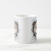 Mug Un animal de dessin traverse le mur (Centre)