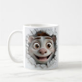 Mug Un animal de dessin traverse le mur (Gauche)