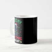 Mug Un arbre de Noël laid éclaire Père Noël Cane Corso (Devant gauche)