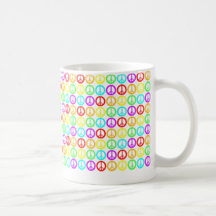 Mug Un arc-en-ciel des signes de paix