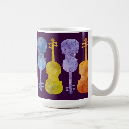 Mug Un arc-en-ciel des violons sur la prune (Droite)