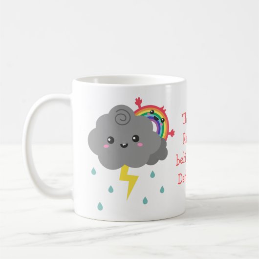 Mug Un arc en ciel mou derrière chaque nuage sombre (Gauche)