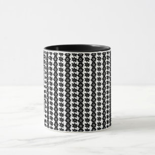 Mug un arrière - plan noir et blanc avec beaucoup de p