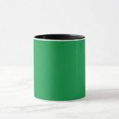 Mug un arrière - plan vert avec une bordure blanche (Centre)