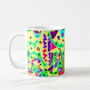 Mug Un art à motifs bruns surréaliste