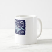 Mug Un astronaute chevauchant une baleine (Devant droit)