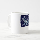 Mug Un astronaute chevauchant une baleine (Devant gauche)