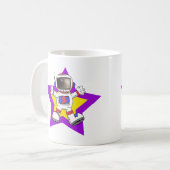 Mug Un astronaute de dessin animé en Star Design (Devant gauche)