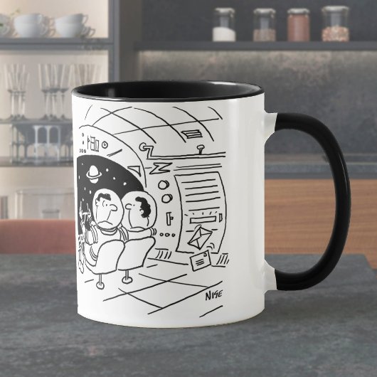 Mug Un astronaute surpris de voir le courrier livré