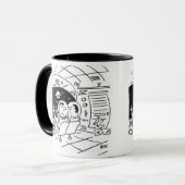 Mug Un astronaute surpris de voir le courrier livré (Devant gauche)
