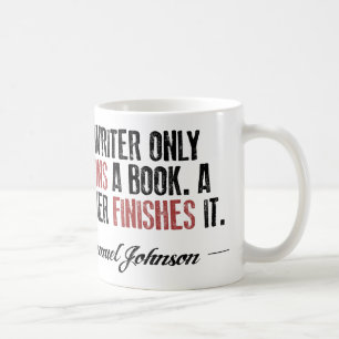 Mug Un auteur commence seulement un livre. Un lecteur