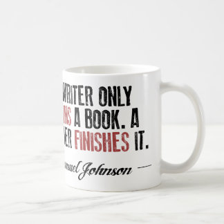 Mug Un auteur commence seulement un livre. Un lecteur