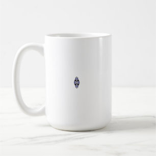 Mug Un autocollant coloré au mur avec un pat complexe