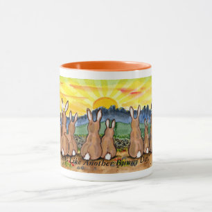 Mug Un "autre jour de lapin", lapins observant la
