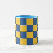 Mug Un autre jour tissé bleu et jaune (Centre)