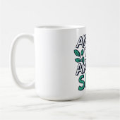 Mug un autre jour un autre caleçon - feuillage vert (Gauche)