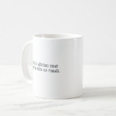 Mug Un autre tapis de réunion - Conception amusante du (Devant gauche)