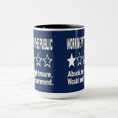 Mug Un avis une étoile bleu (Centre)