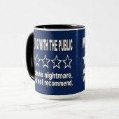 Mug Un avis une étoile bleu (Devant gauche)