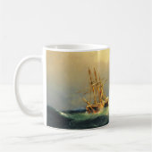Mug Un bateau à vapeur dans une tempête dans l'océan A (Gauche)