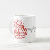 Mug Un bâton sautant de Joyeux Noël 2024 (Devant gauche)