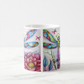 Mug Un beau jour, Aquarelle, Dragonfly, Personnaliser (Centre)