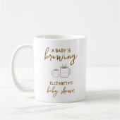 Mug Un bébé brasse du Baby shower (Gauche)