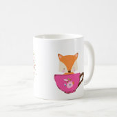Mug Un bébé brasse rose Teacup Baby Girl Douche (Devant droit)
