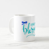 Mug Un bébé est une bénédiction - Bleu (Devant gauche)
