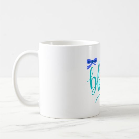 Mug Un bébé est une bénédiction - Bleu (Gauche)